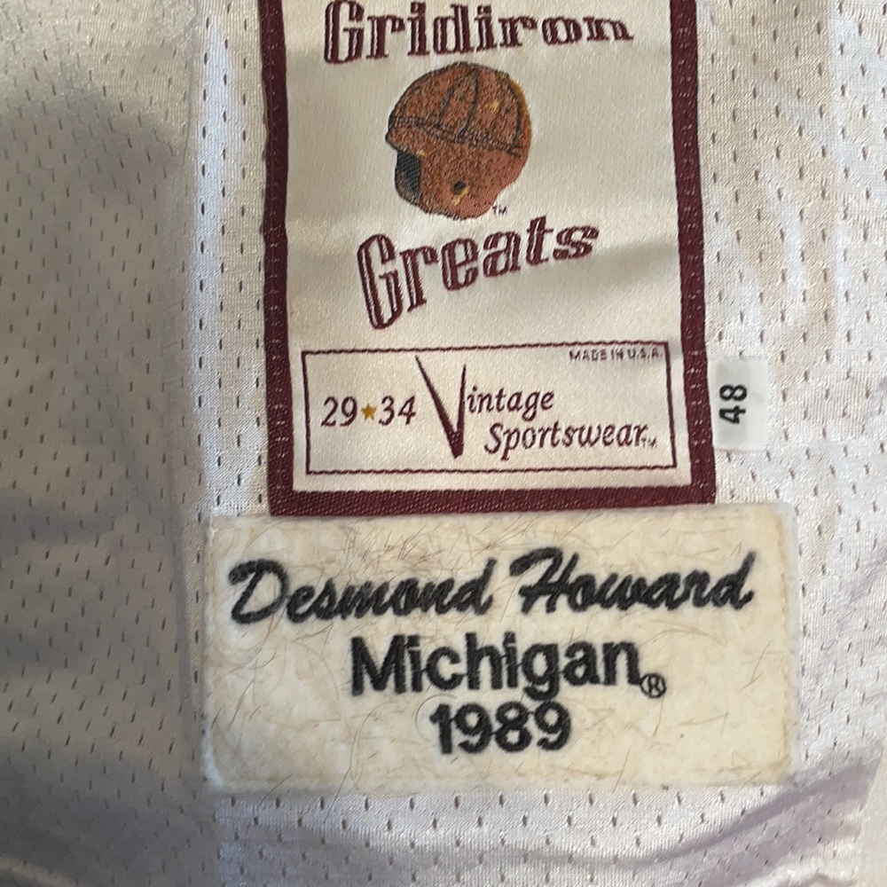 29 34 Vintage Sportswear Desmond Howard Jersey - Picture 2 of 7